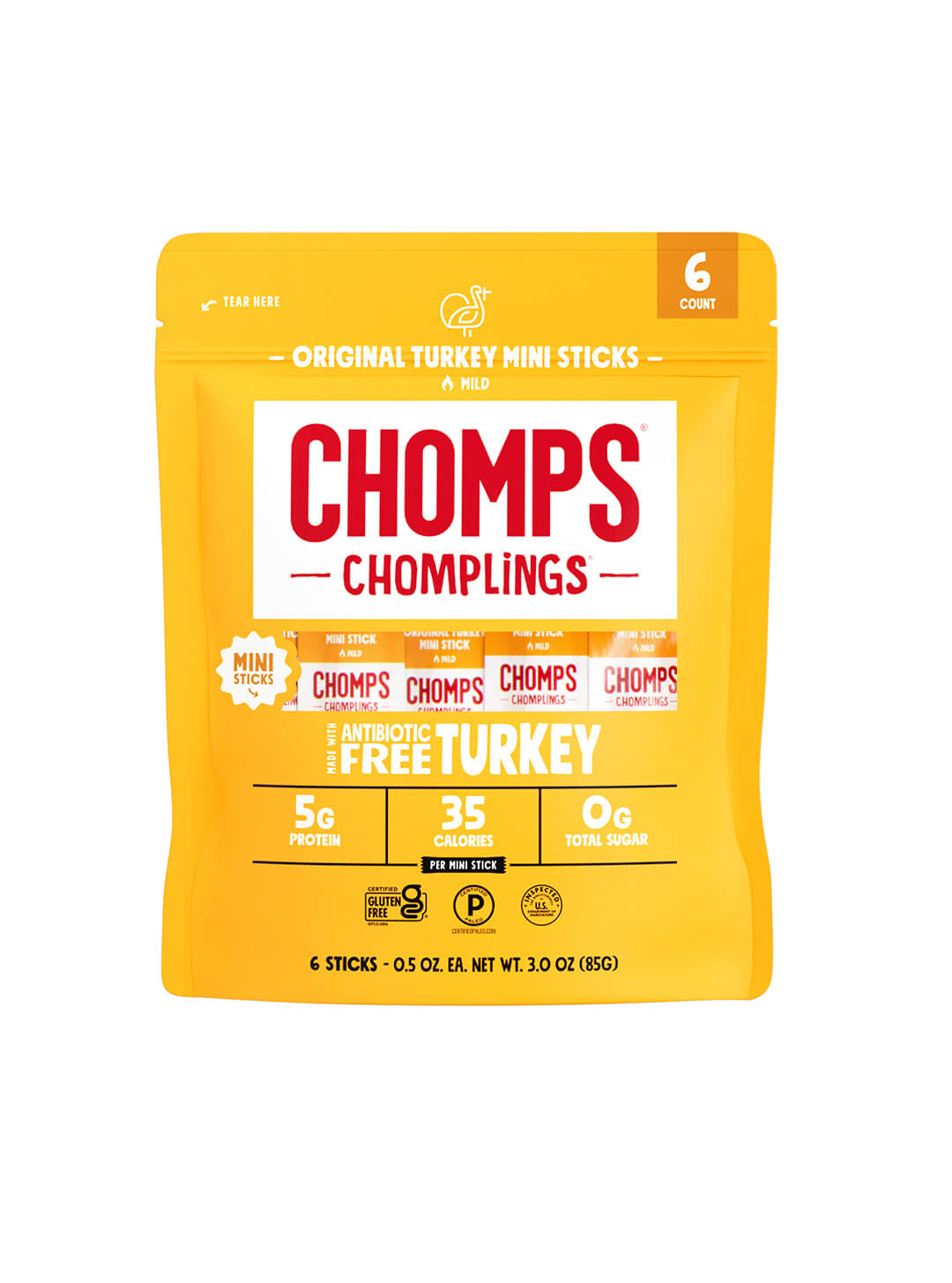 6 ct. Original Turkey Chomplings - Essential Snack Ready